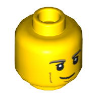 Lego hlava, žlutá (6021614)